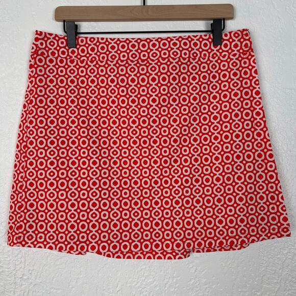 RipSkirt Hawaii Dotdotdot Red Print Wrap Skirt Length 1 Size Large - Picture 1 of 4